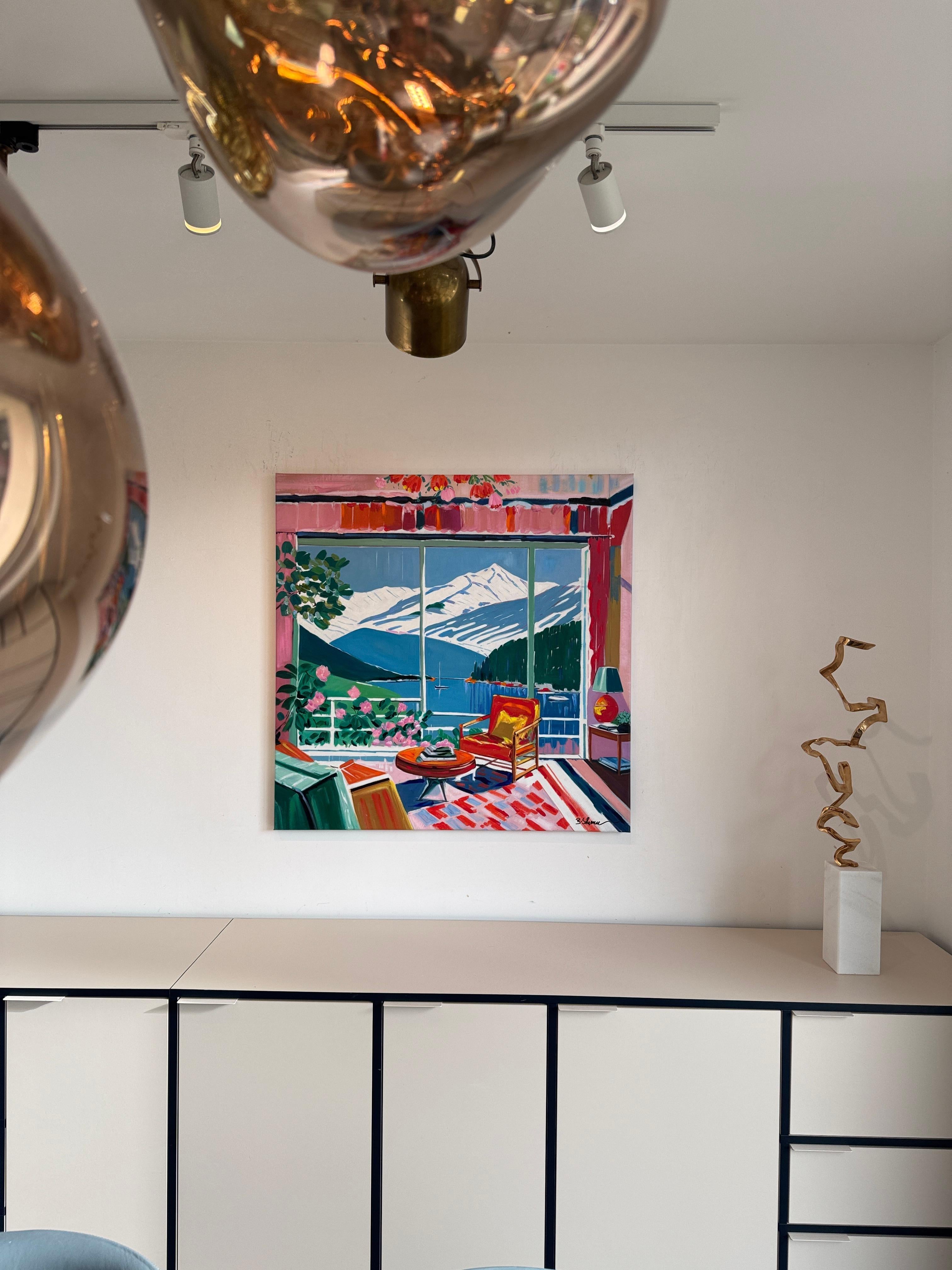 Where the shadow dances softly - B.Schaumann Contemporary architectural Painting im Angebot 10