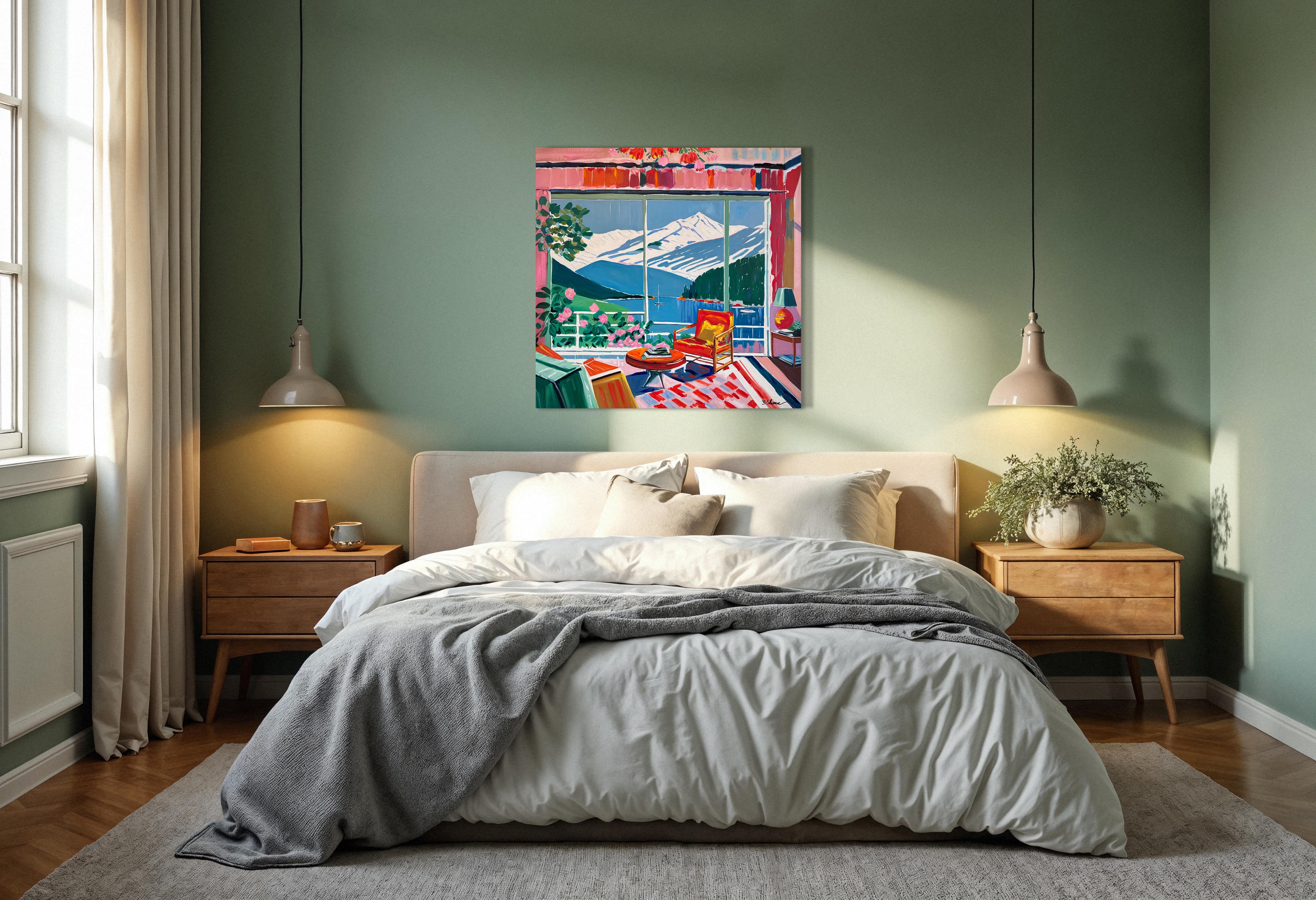 Where the shadow dances softly - B.Schaumann Contemporary architectural Painting im Angebot 11