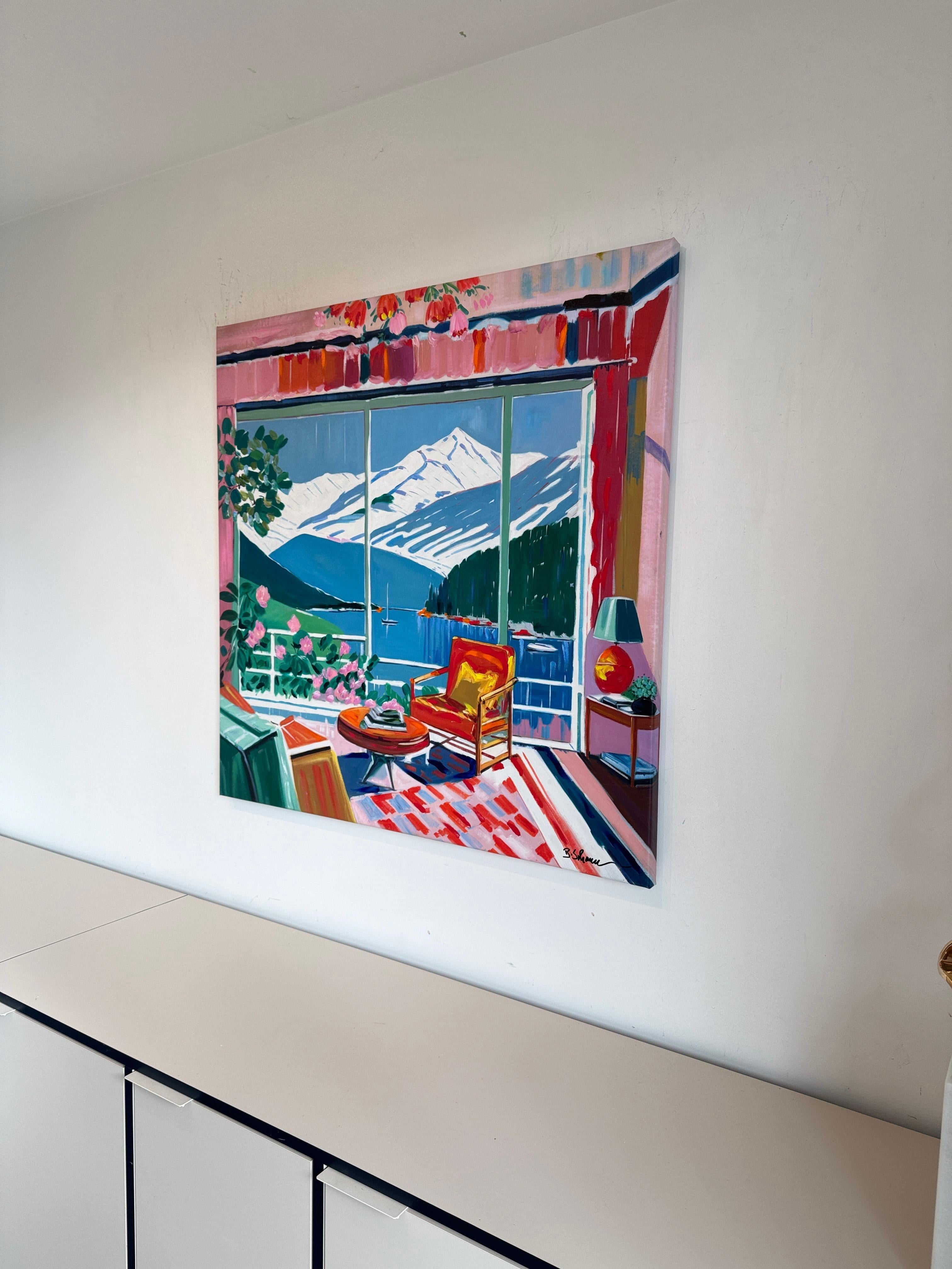 Where the shadow dances softly - B.Schaumann Contemporary architectural Painting im Angebot 4