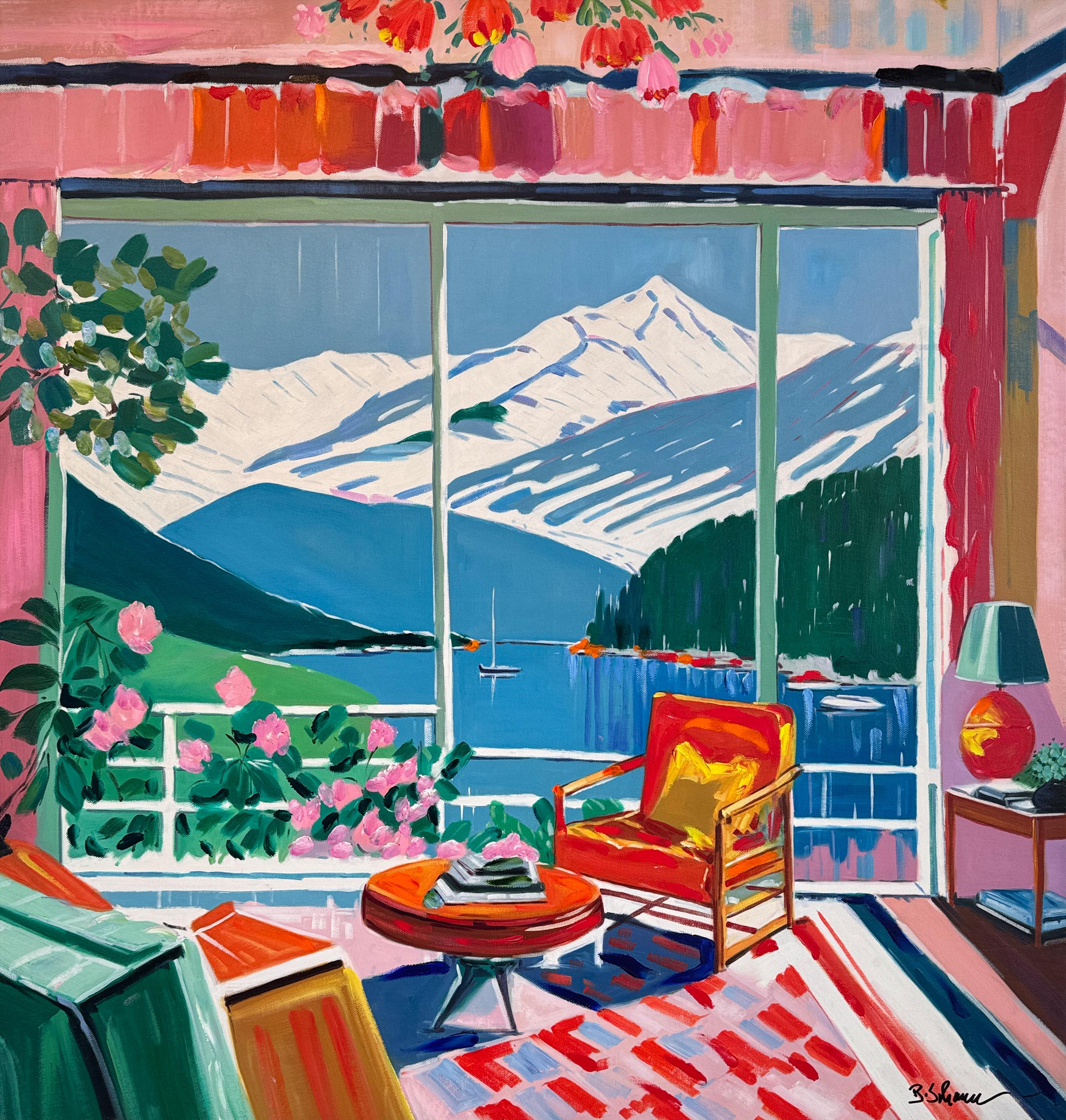 Where the shadow dances softly - B.Schaumann Contemporary architectural Painting