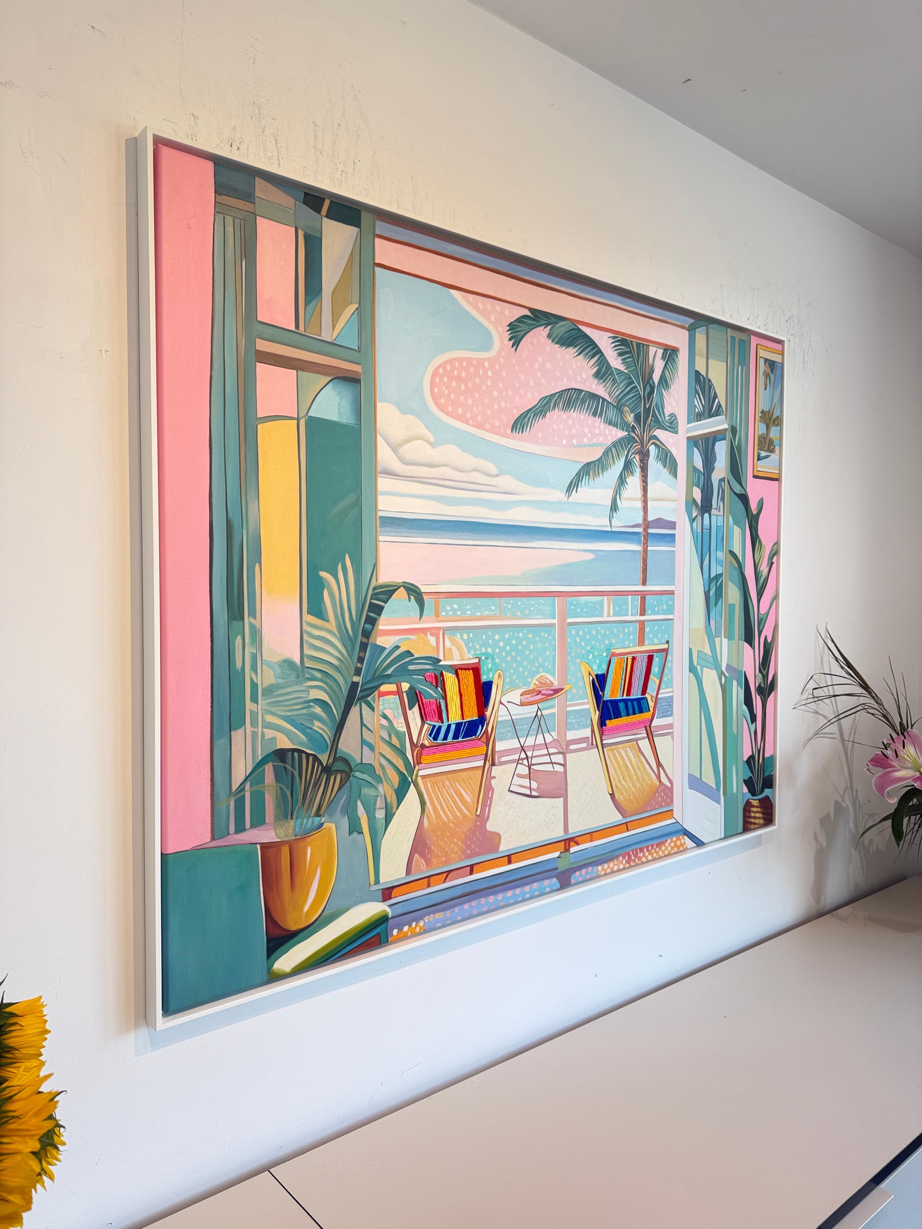 Là où le soleil embrasse la mer - I. A. B. - Peinture de danseurs contemporains en vente 10