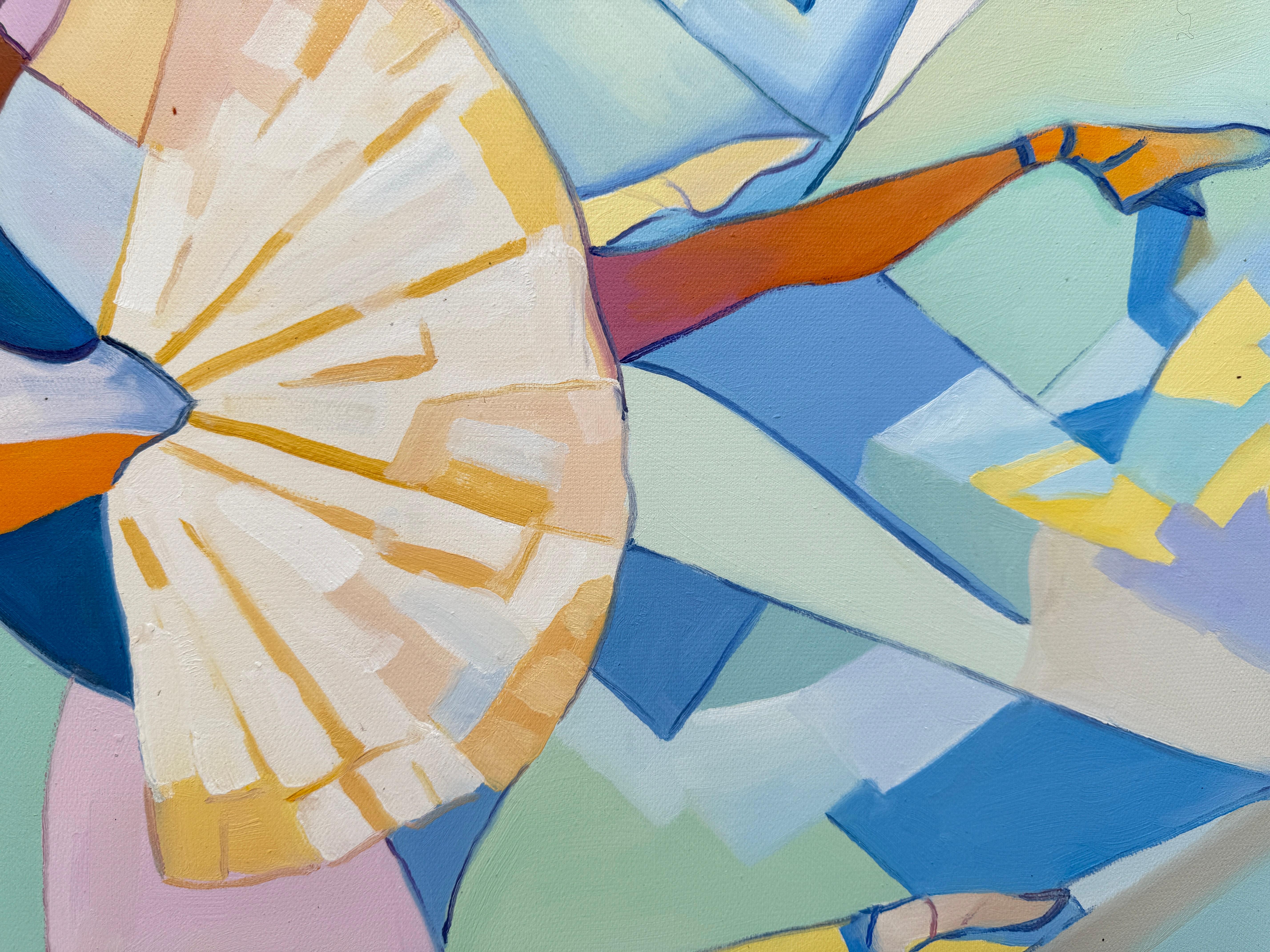 Whirling towards your heart - B.Schaumann - Contemporary Dancers Painting For Sale 8