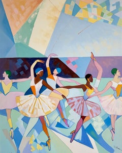Whirling towards your heart - B.Schaumann - Contemporary Dancers Painting