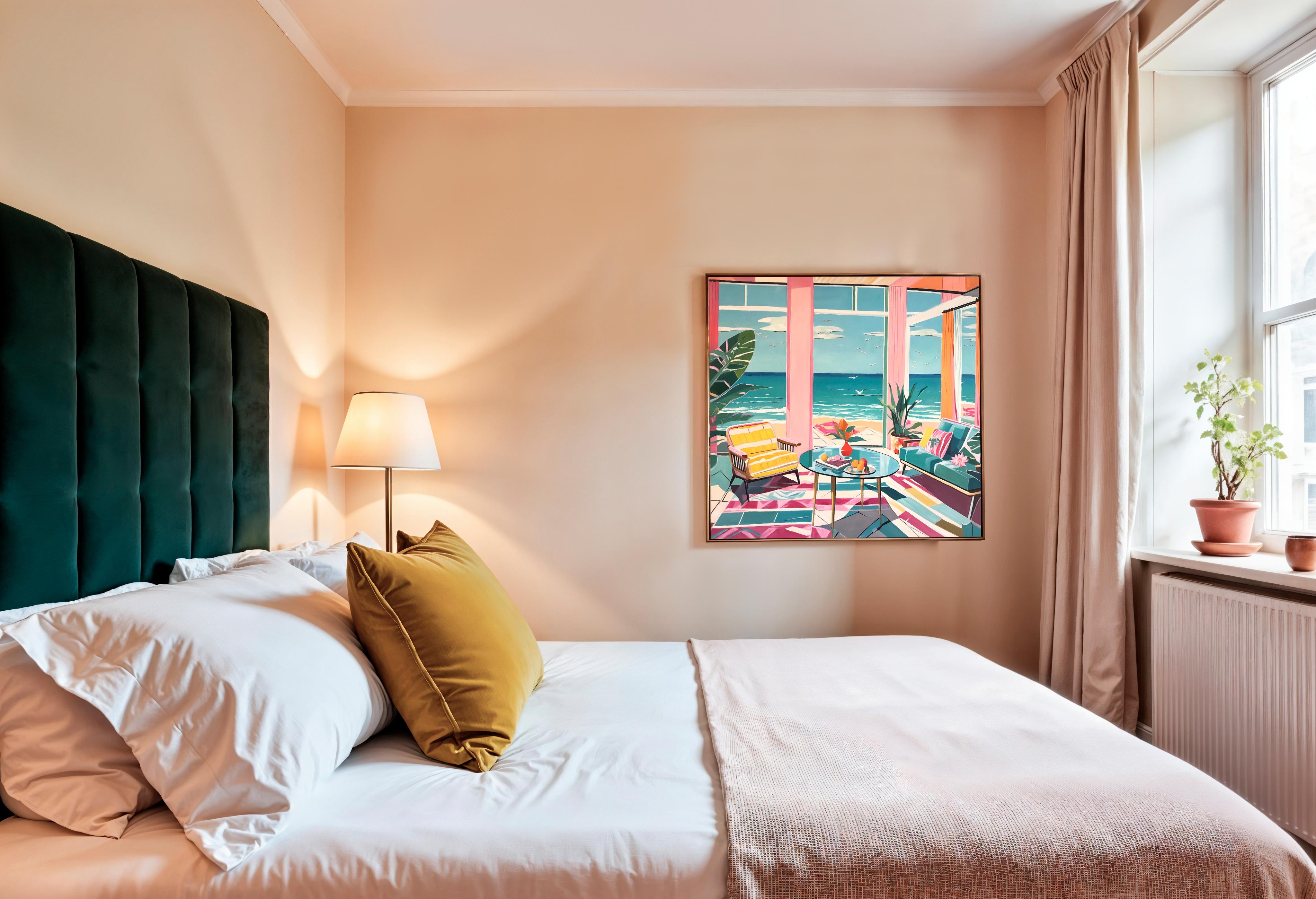 Geflüster zwischen Himmel und Meer - B.Schaumann - Zeitgenössische Architekturmalerei im Angebot 4