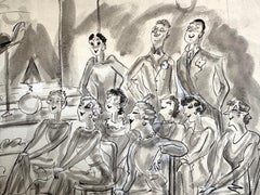 Fancy Department Store Satirical Cartoon