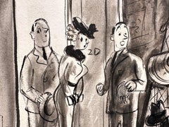 Real Estate Agent Cartoon Illustration