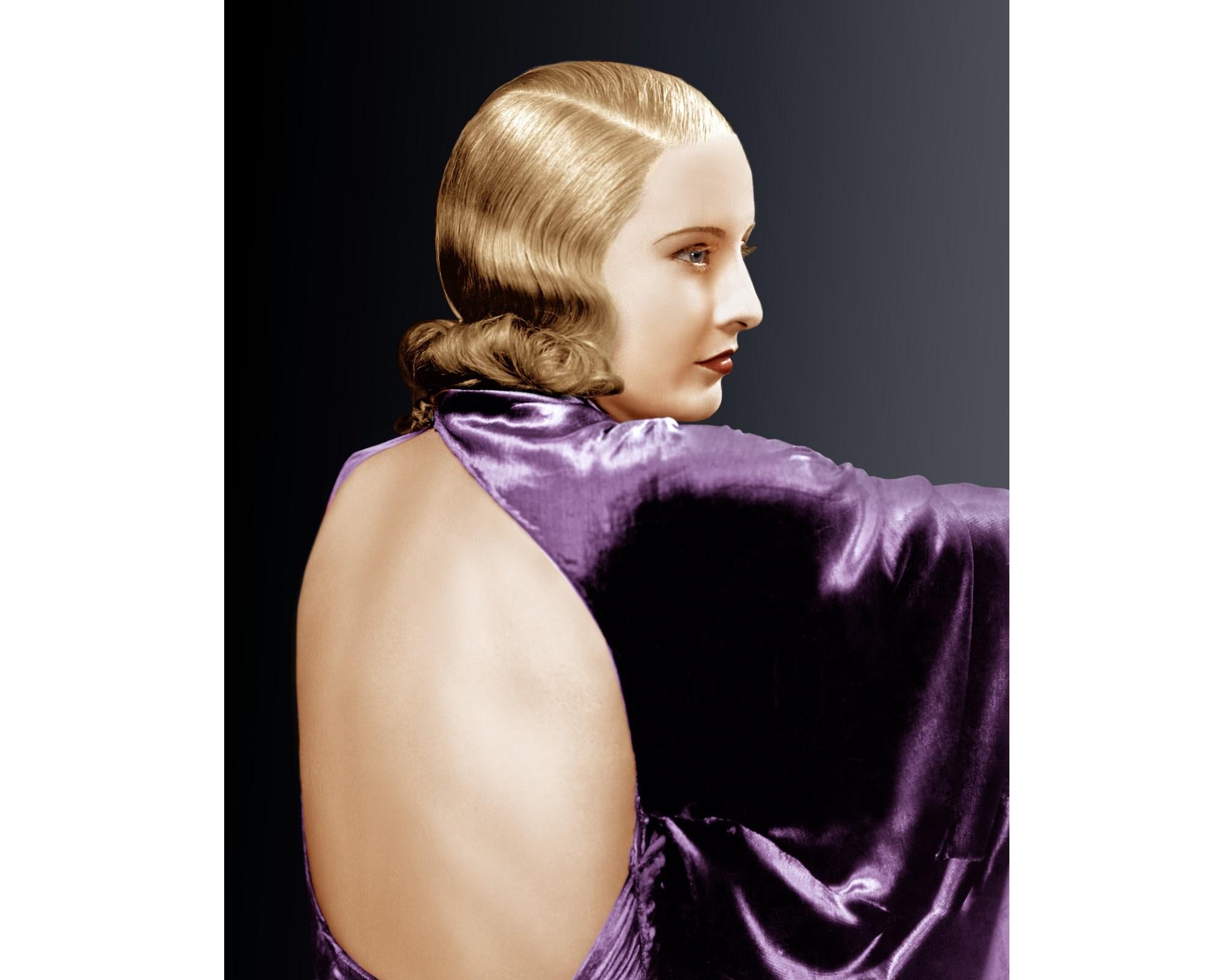 American Barbara Stanwyck Hollywood Regency, After Art Deco Photographer James Van Trees For Sale