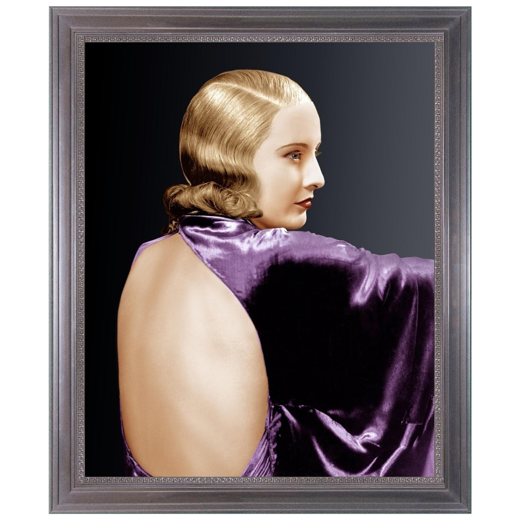 Barbara Stanwyck Hollywood Regency, After Art Deco Photographer James Van Trees For Sale