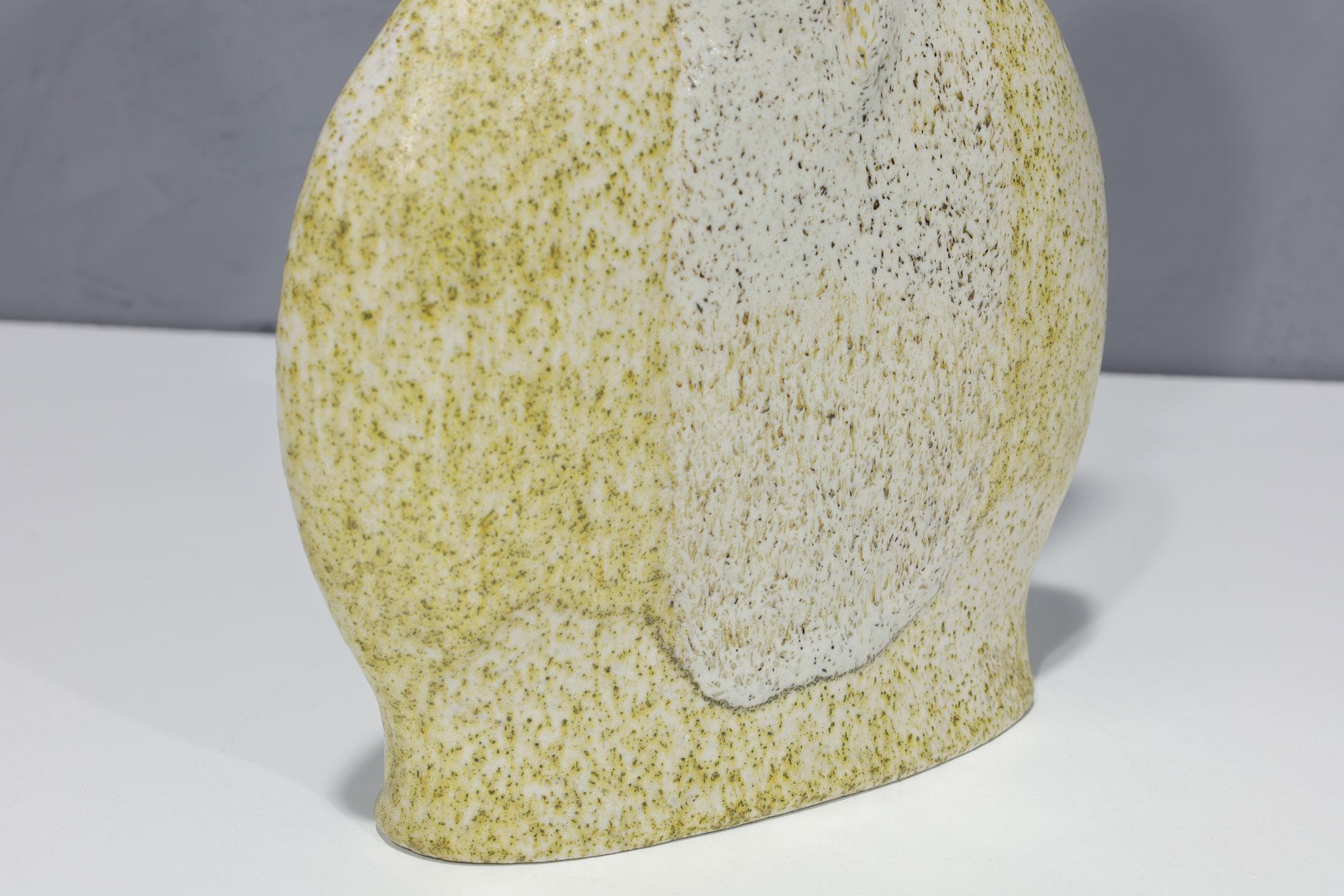German Barbara Stehr Large Glazed Stoneware Vase For Sale