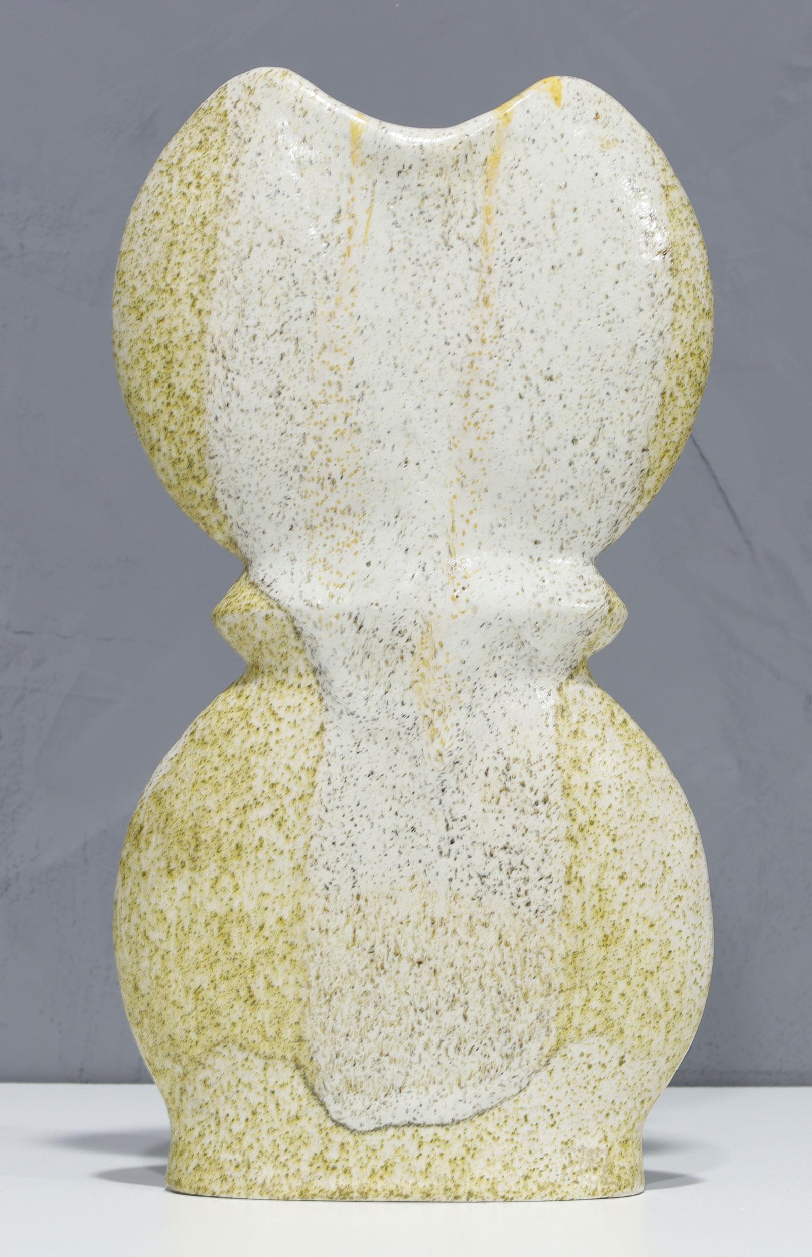 Barbara Stehr Large Glazed Stoneware Vase In Good Condition For Sale In Dallas, TX