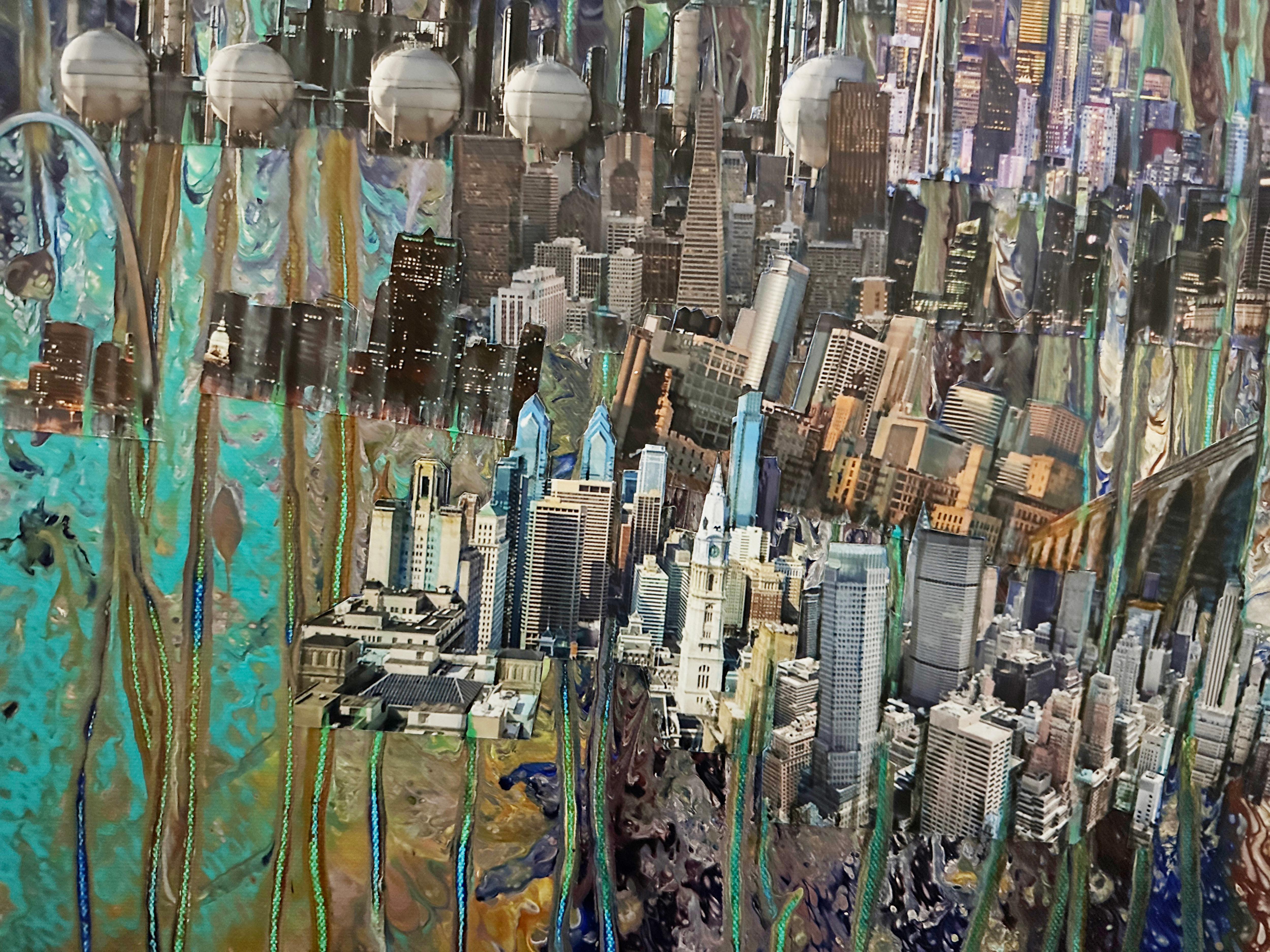 Acryl und Collage auf Leinwand 

Barbara Strasen manipuliert Erinnerungen, indem sie die verformbaren Momente der Wahrnehmung aufspürt. In der Serie 