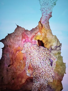 S-SECONDO, blu, viola, astratto, figurativo, colori vivaci