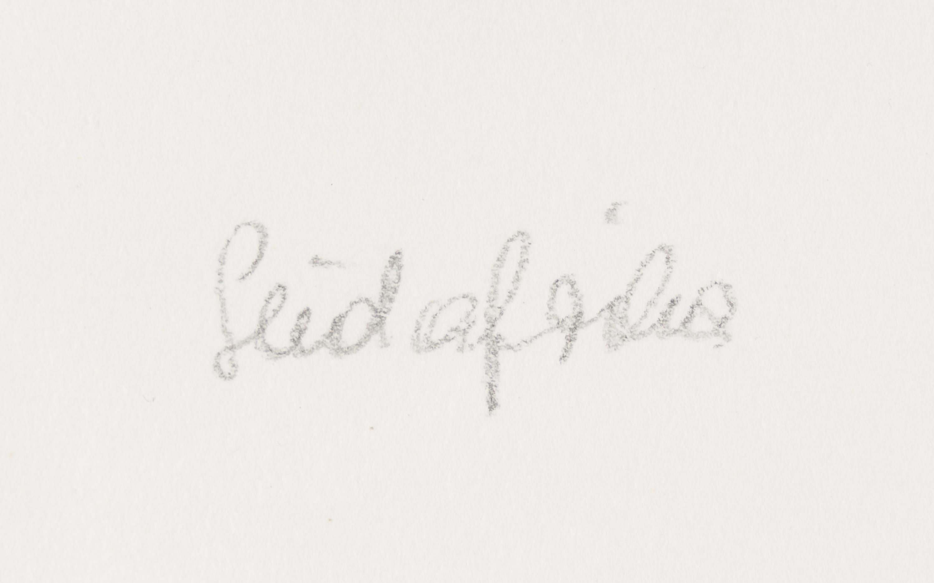 Südafrika (Sudáfrica) - Landscape Painting Beige de Barbara Szüts