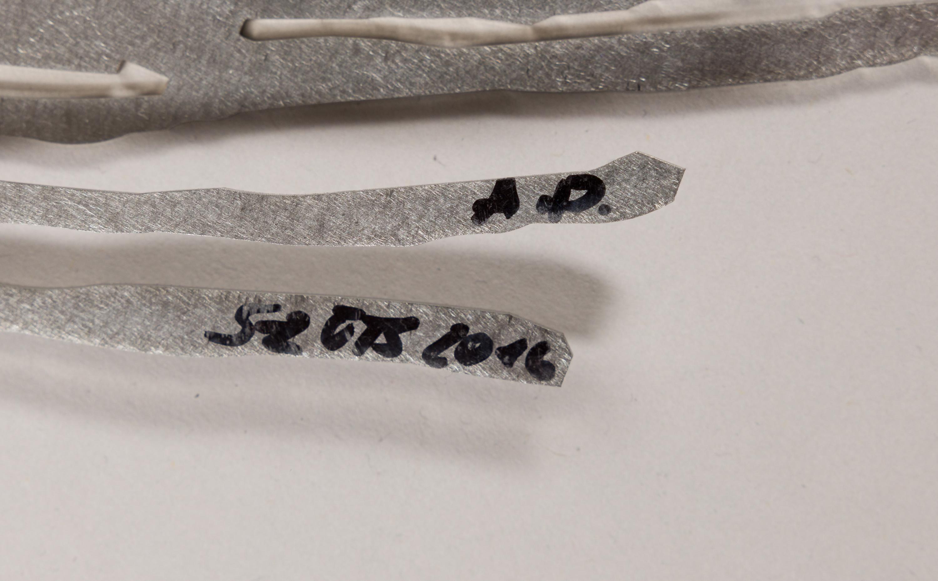 Flying 5 - Gray Abstract Sculpture by Barbara Szüts