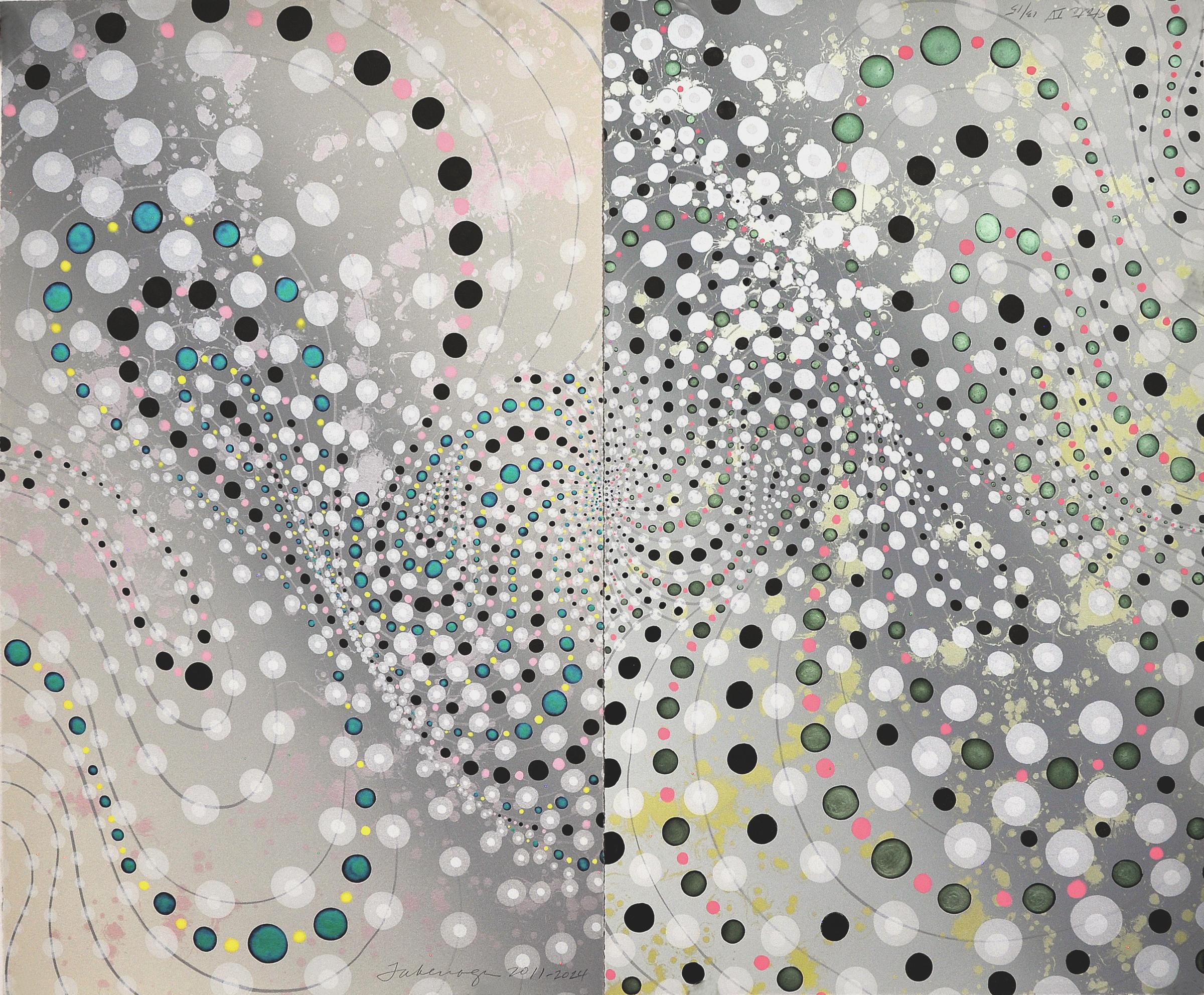 Abstract Print di Barbara Takenaga - "Switchback (Stato IV)"