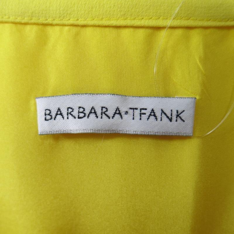 BARBARA TFANK Size 6 Yellow Silk Sunflower Summer Cocktail Dress 2