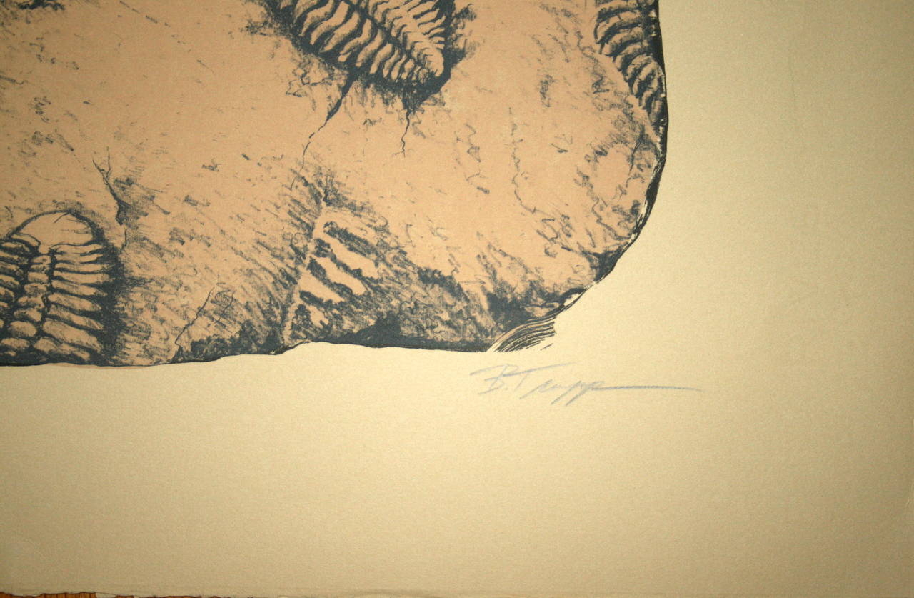 Egyptian Revival Lithograph - Beige Print by Barbara Trupp