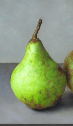Contemporary Still-Life Painting 'Trio of Pears' by Barbara Vanhove