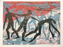 Fallen oder gedreht?  Zeitgenössischer Druck in limitierter Auflage auf japanischem HoSho-Papier