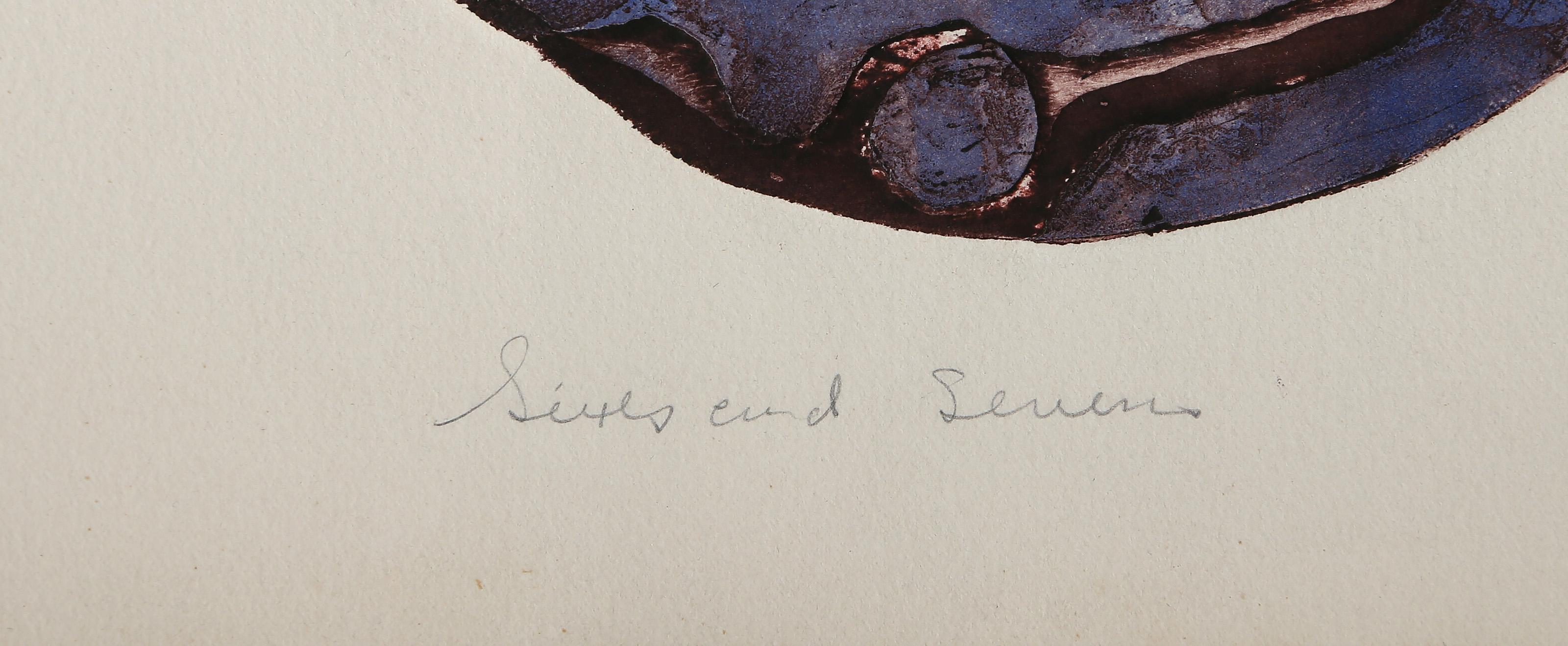 Sixes and Sevens, Modern Embossed Etching and Aquatint by Barbara Welk For Sale 2
