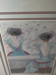 Barbara Wood Signed and Numbered Final Touch 1990s Lithograph Limited Edition