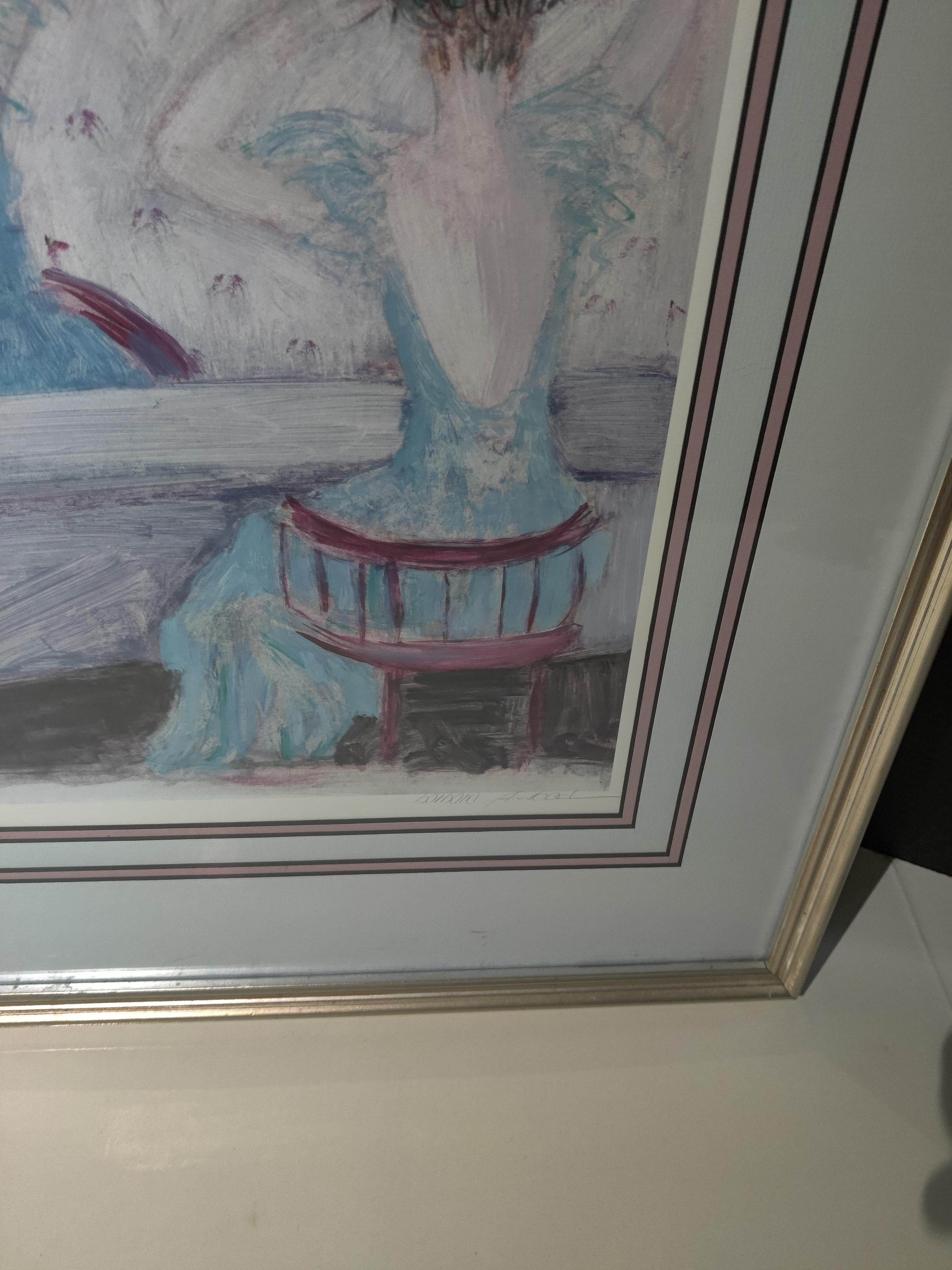 Barbara Wood Signierte und nummerierte Final Touch 1990er Lithographie Limitierte Auflage (amerikanisch) im Angebot