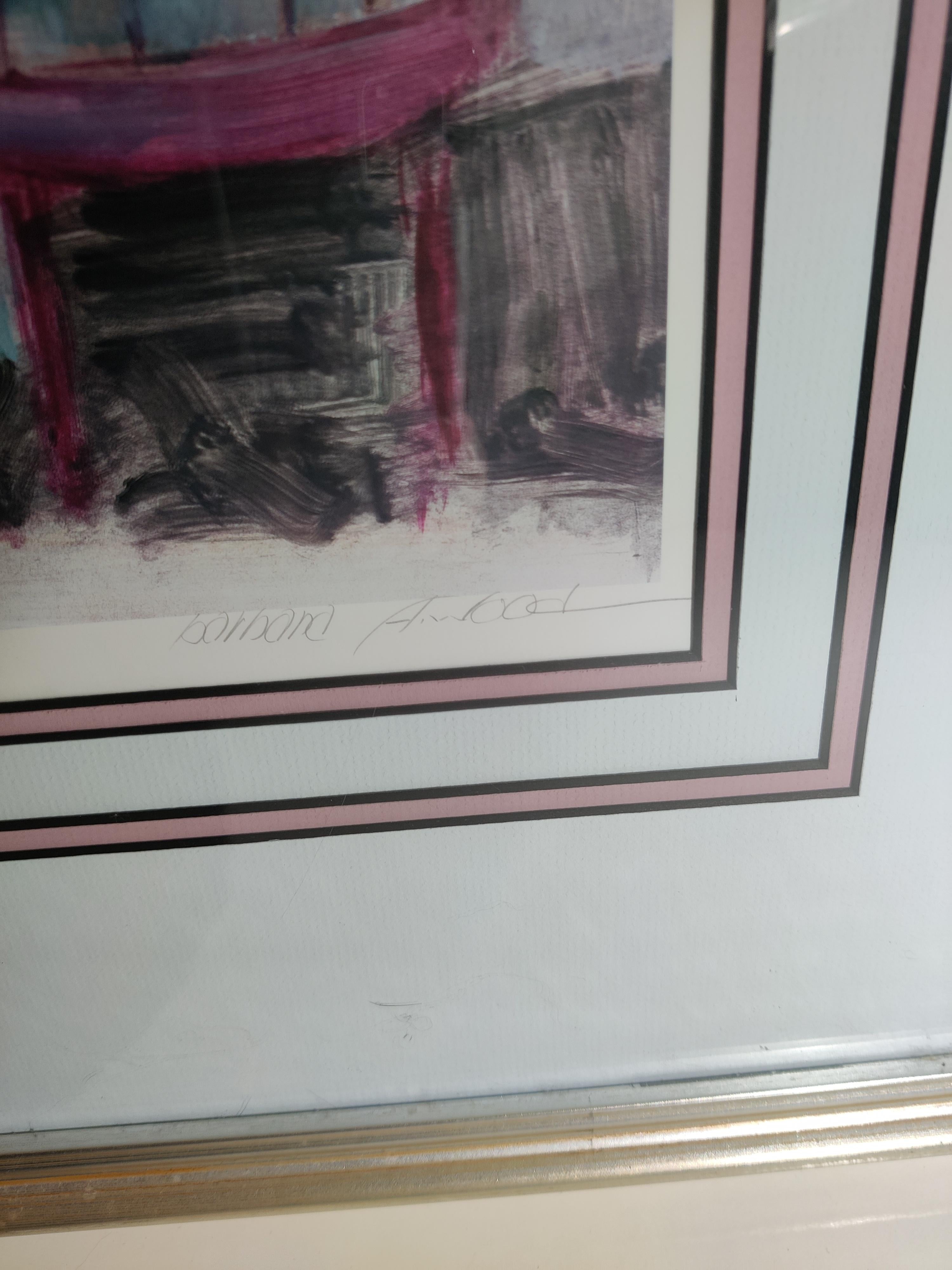 Barbara Wood Signierte und nummerierte Final Touch 1990er Lithographie Limitierte Auflage (20. Jahrhundert) im Angebot