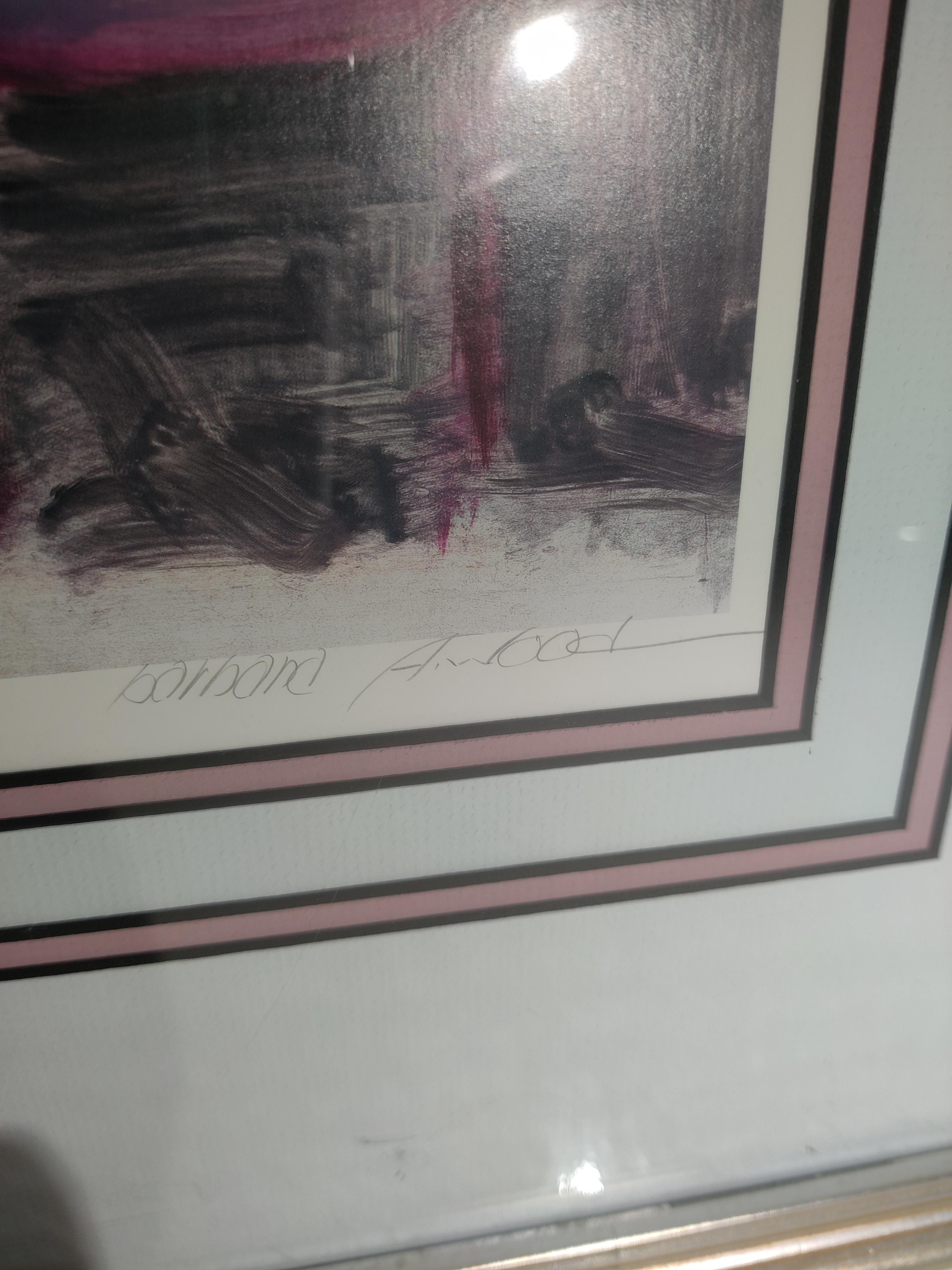 Barbara Wood Signierte und nummerierte Final Touch 1990er Lithographie Limitierte Auflage im Angebot 1