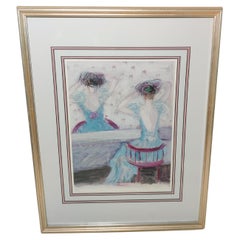 Barbara Wood Signed and Numbered Final Touch 1990s Lithograph Limited Edition