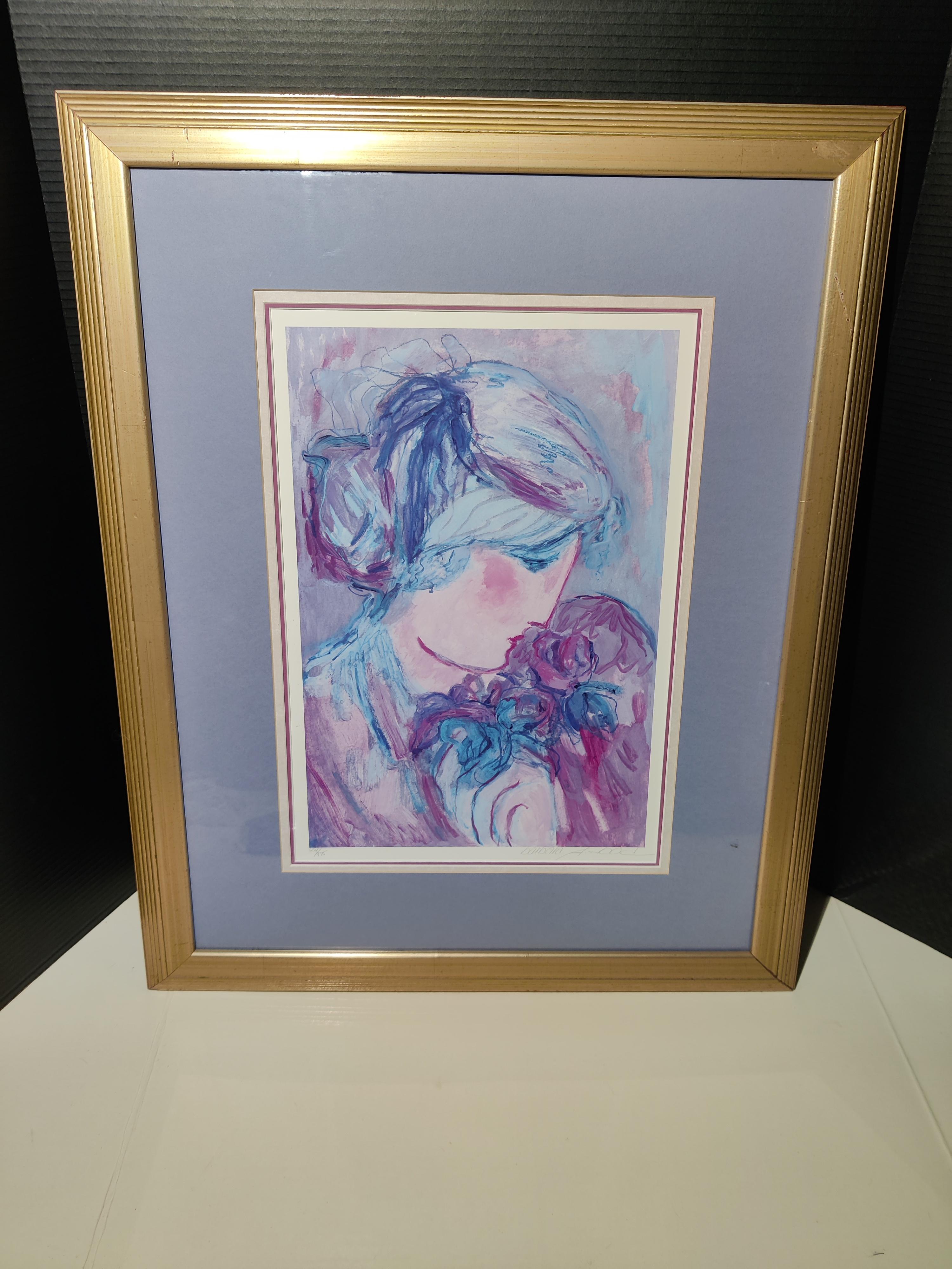 Barbara Wood Serigrafía firmada y numerada titulada Flores silvestres Estadounidense en venta