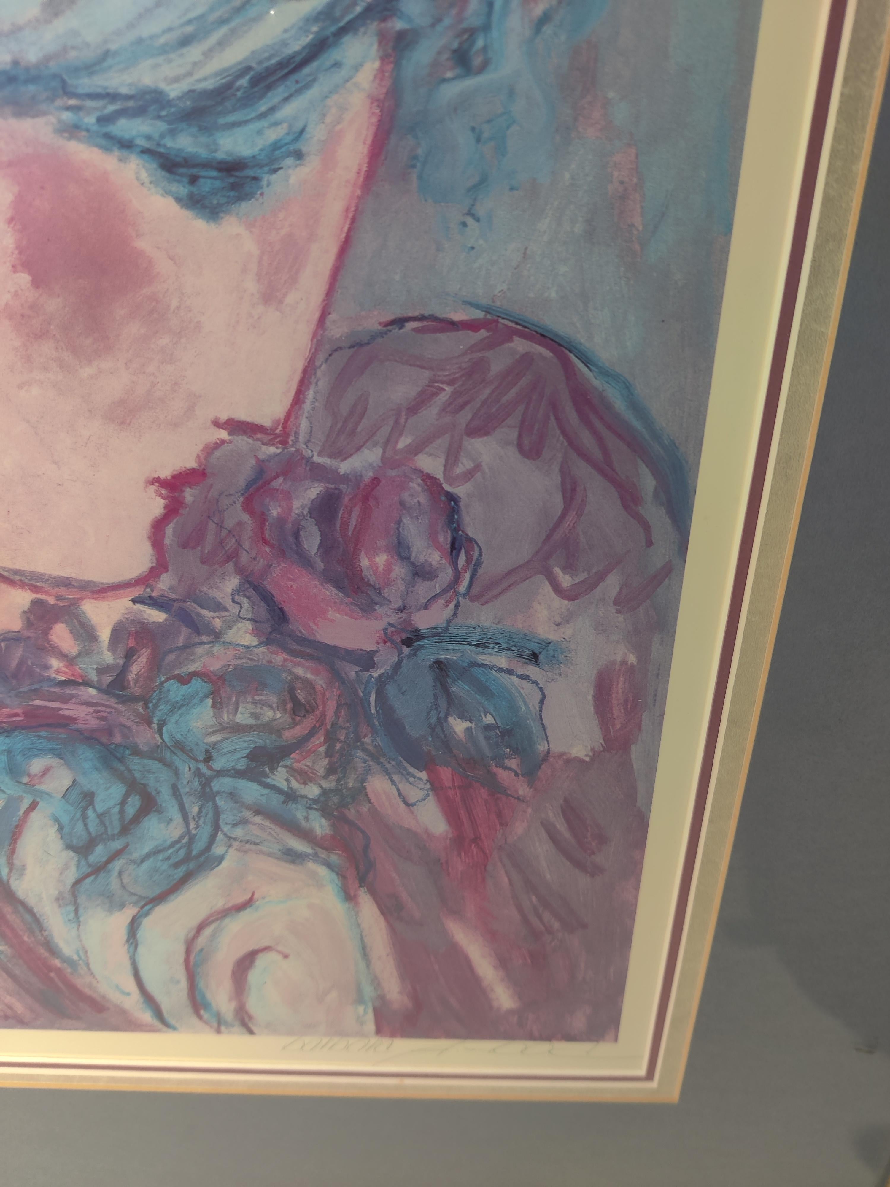 Barbara Wood Serigrafía firmada y numerada titulada Flores silvestres Papel en venta
