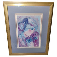 Barbara Wood Signed and Numbered Serigraph titled Wild Flowers