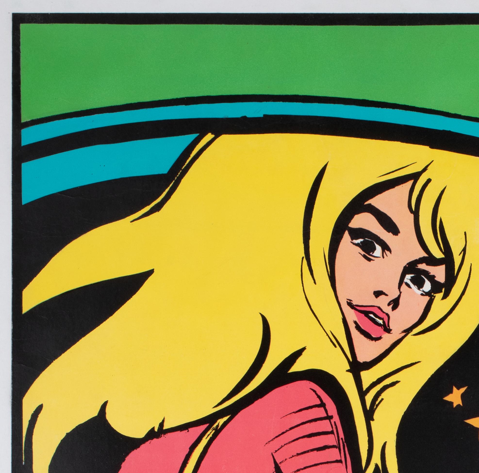 Francese Barbarella 1967 Poster pubblicitario francese Psychophot, Jean Claude Forest in vendita