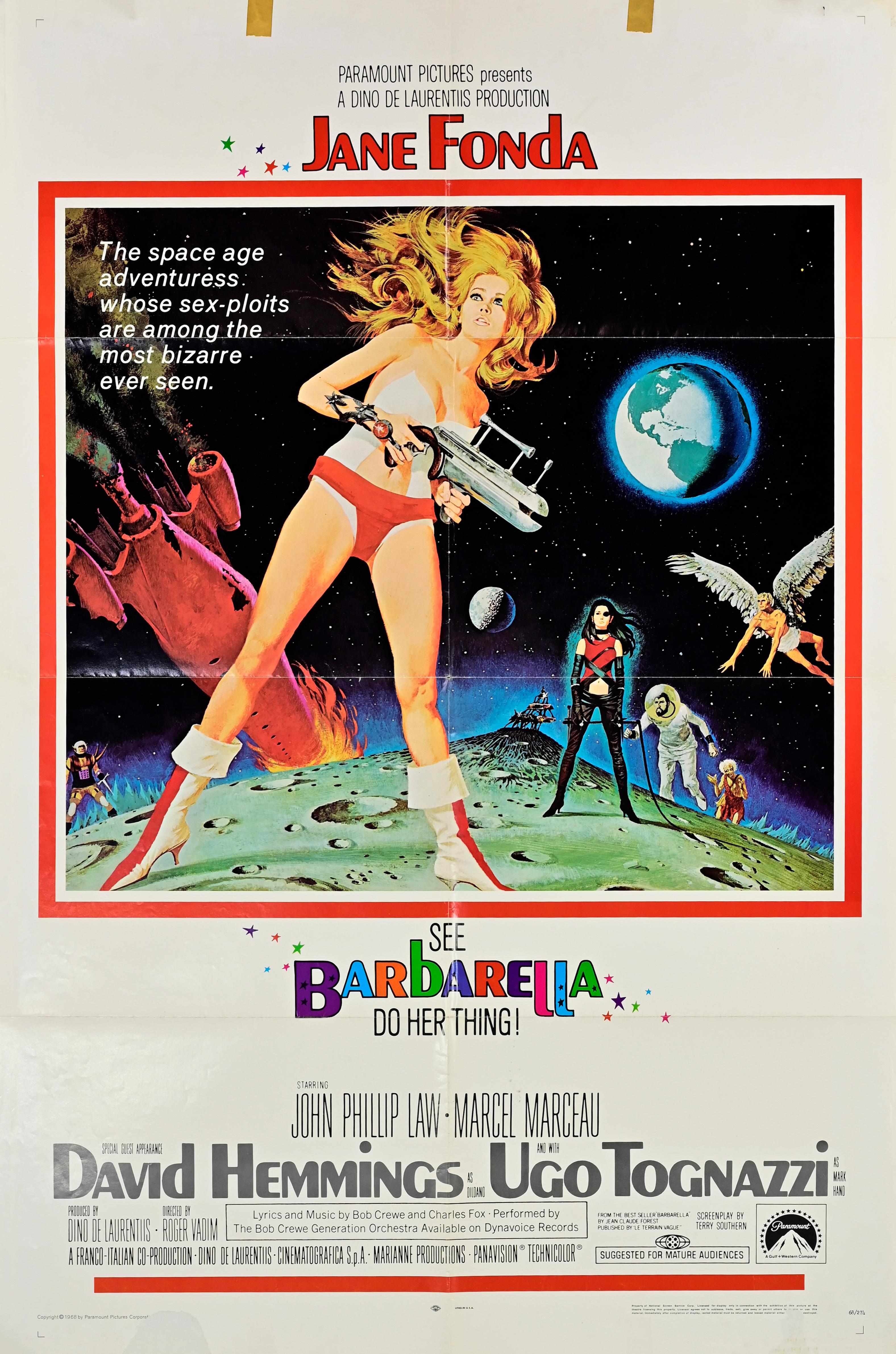 Barbarella (1968, Italien/Frankreich) im Zustand „Gut“ im Angebot in Roma, IT