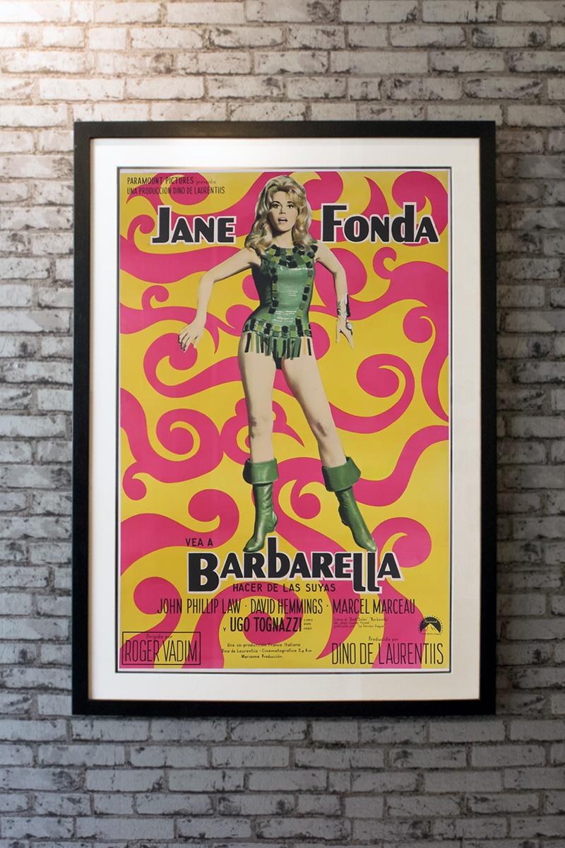 Barbarella is a 1968 science fiction film directed by Roger Vadim, based on the comic series of the same name by Jean-Claude Forest. The film stars Jane Fonda as Barbarella, a space-traveller and representative of the United Earth government sent to