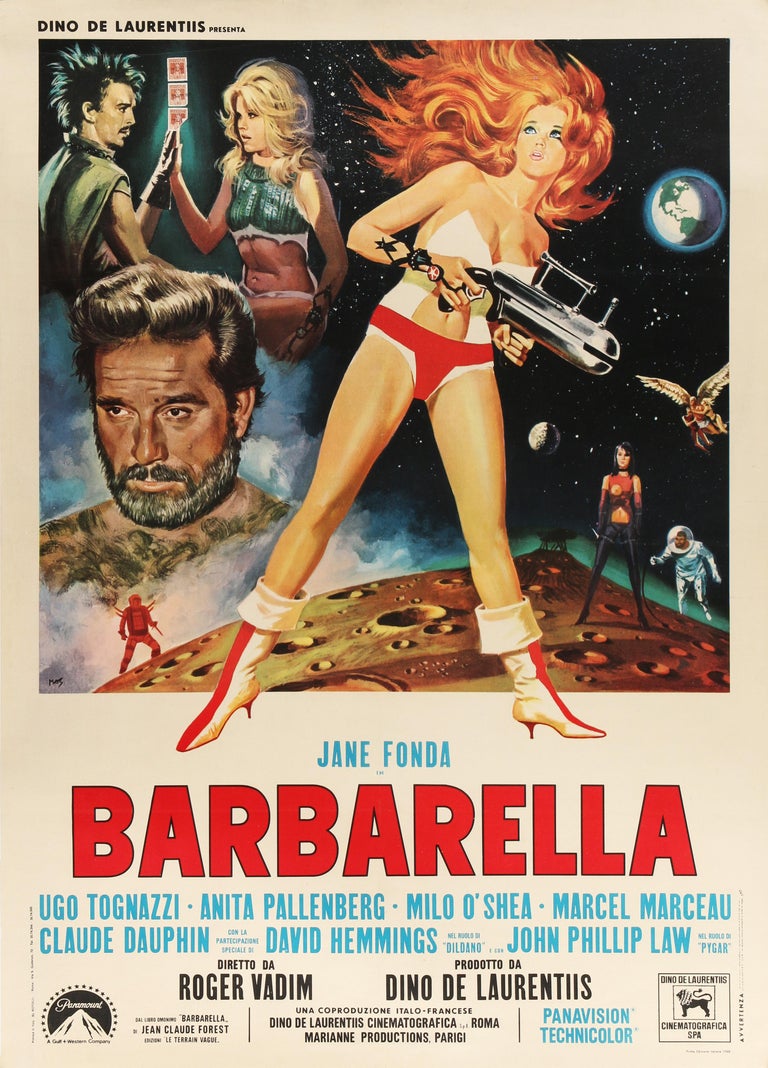 Barbarella' Original Vintage Movie Poster, Italian, 1968 at 1stDibs |  barbarella poster original, barbarella movie poster, vintage italian movies