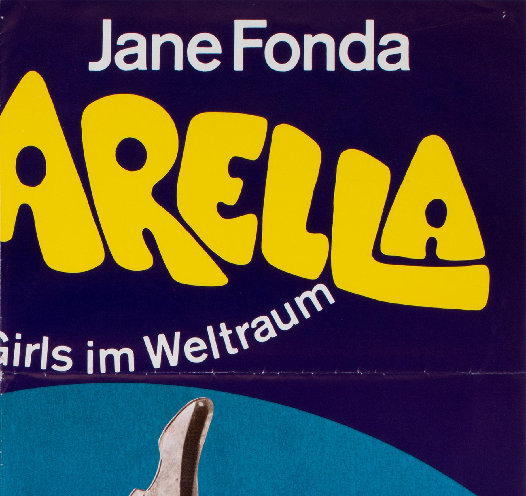 20th Century Barbarella R1973 German 1 Sheet Film Movie Poster