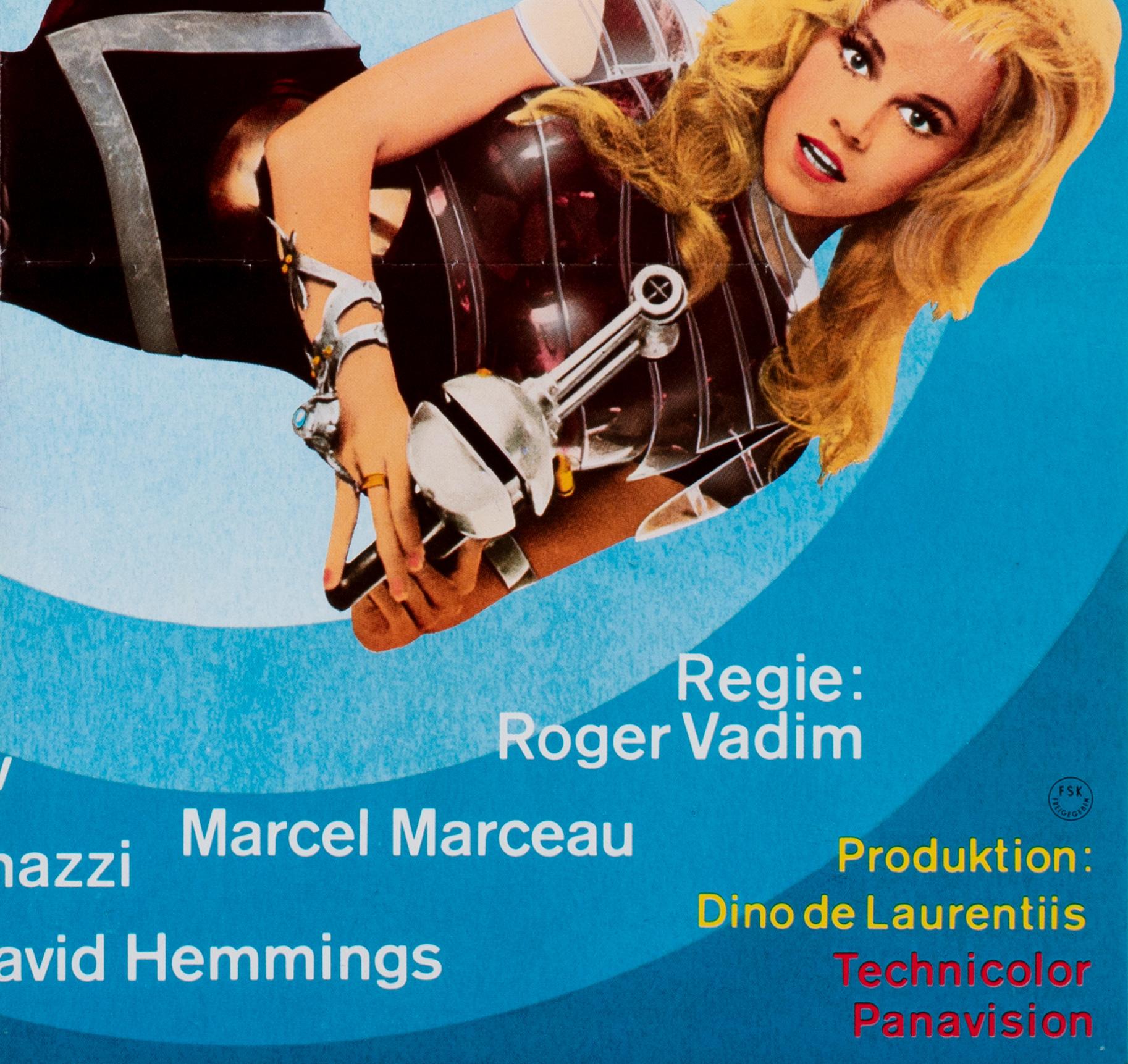 Barbarella R1973 German 1 Sheet Film Movie Poster 3