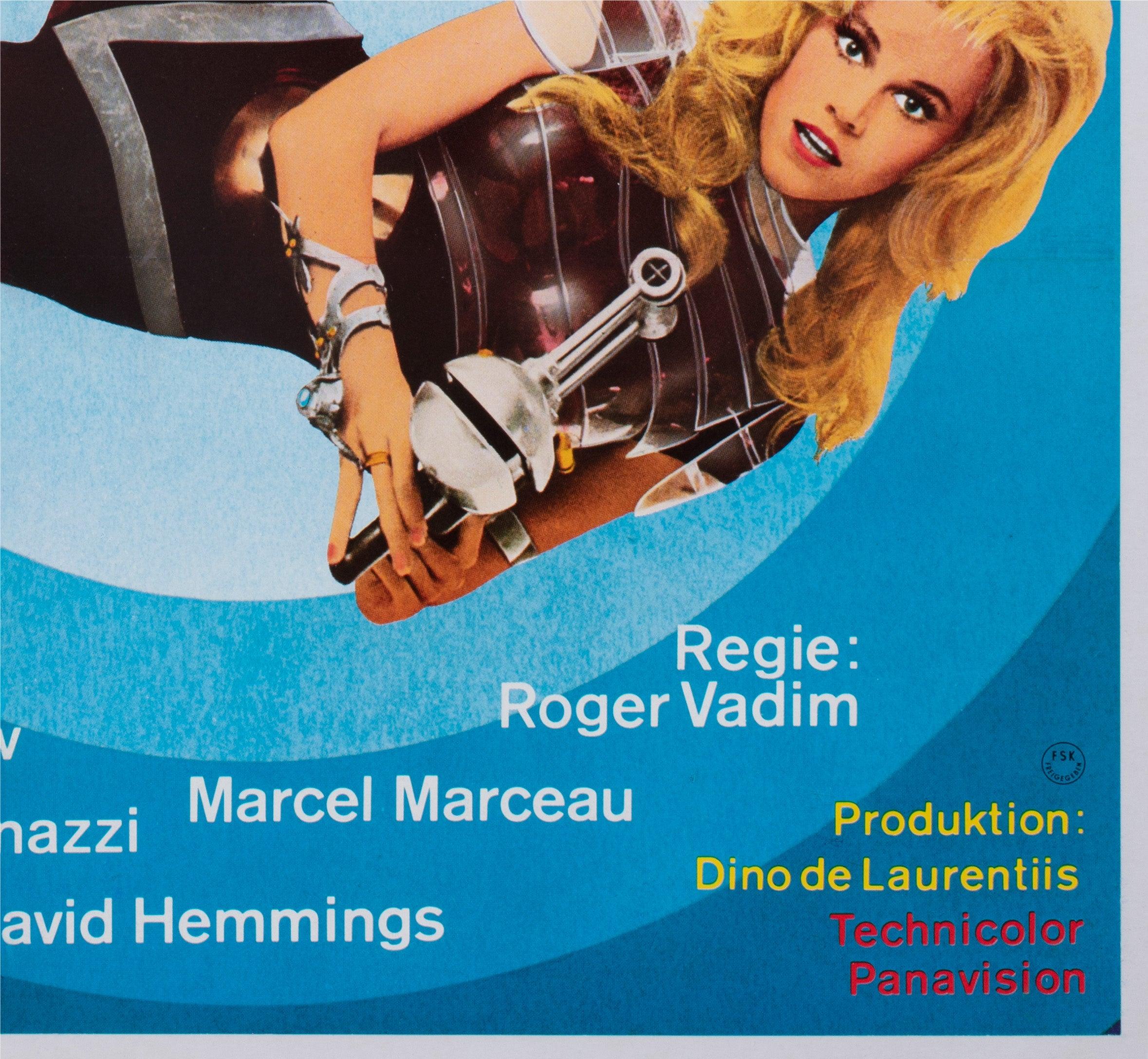 Barbarella R1973 German 1 Sheet Film Poster For Sale 3