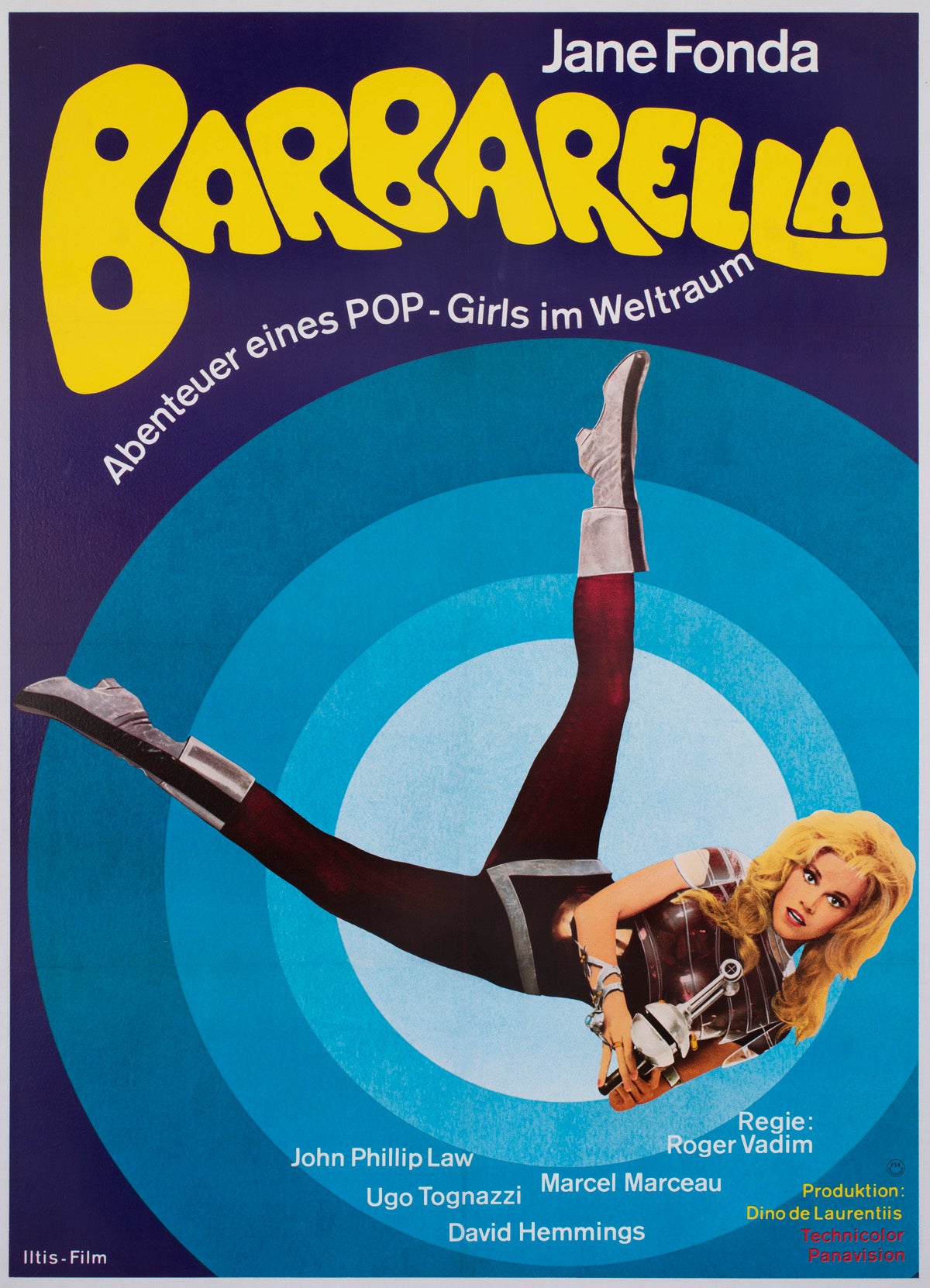 Barbarella R1973 German 1 Sheet Film Poster For Sale