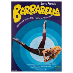 Barbarella R1973 Poster cinematografico tedesco in 1 foglio