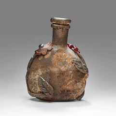 Vase Barbarico brutaliste d'Ermanno Nason, verre soufflé à la main, CIRCA 1960
