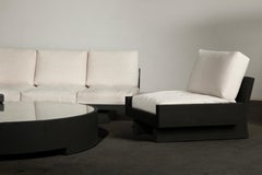 Barbarism Solid Wood Carbonized Juggle Solo Sofa by Mirk Woo