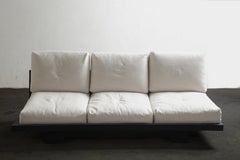 Barbarism Solid Wood Carbonized Juggle Three Preson Sofa by Mirk Woo