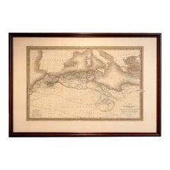 Barbary Coast North Africa Map, Morocco Algeria Tunisia Libya, Lapie 1837