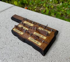 Barbed Wire Collection / Display Mounted on a Oklahoma Shaped Plaque