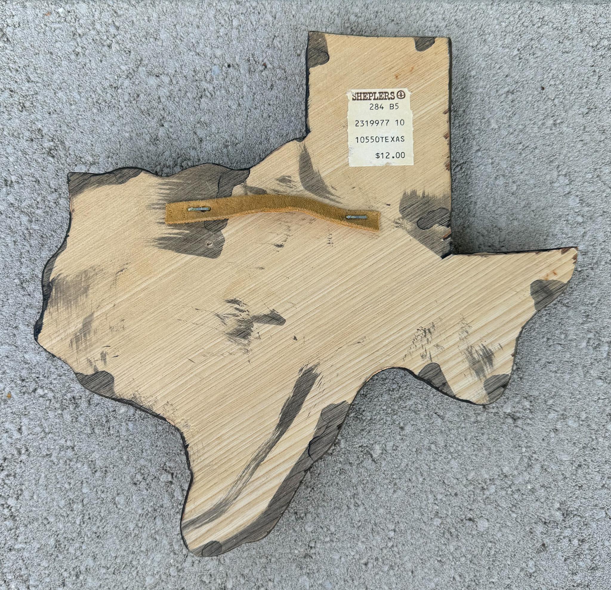 Barbed Wire Collection / Display Mounted on a Texas Shaped Plaque For Sale 1
