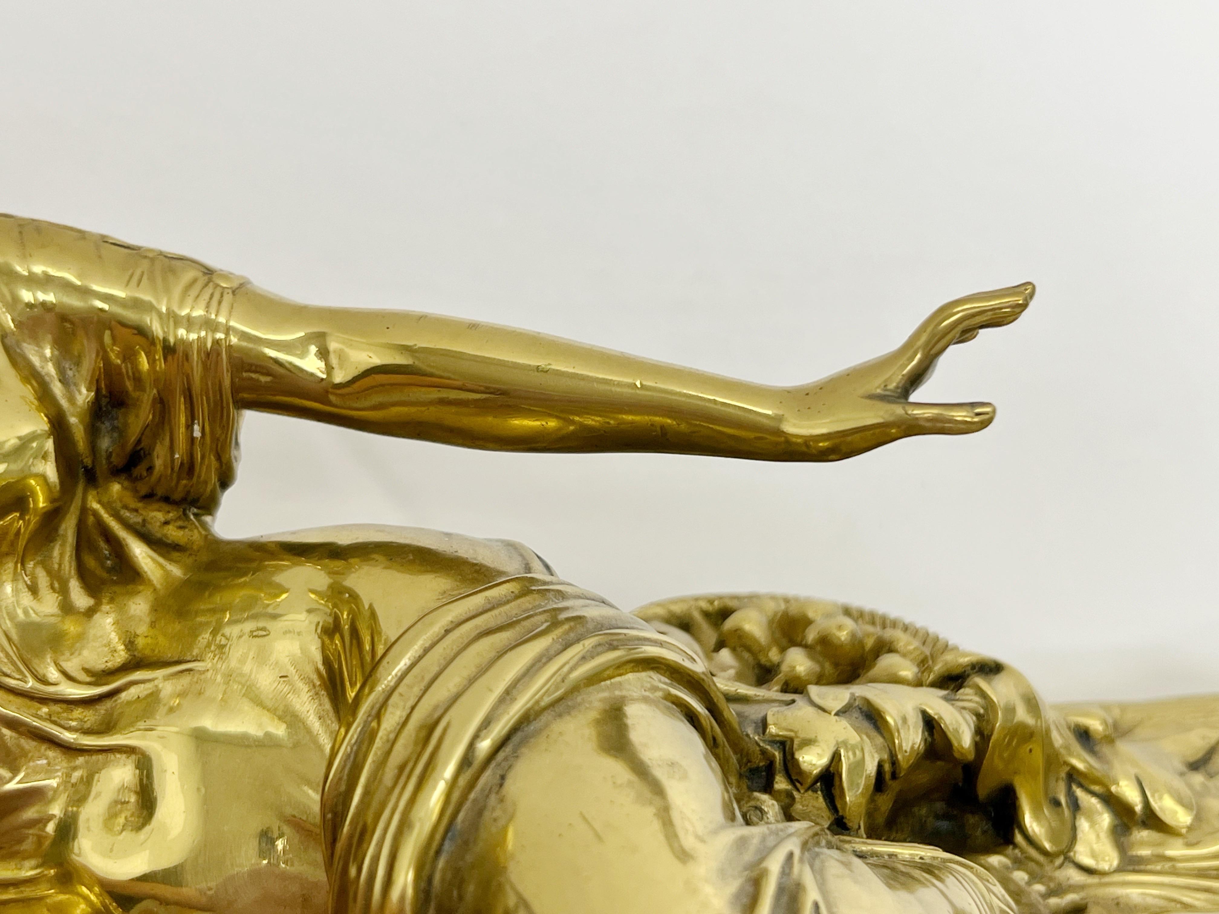 Barbedienne-Bronze-Skulptur von Kleopatra mit Schlange 2