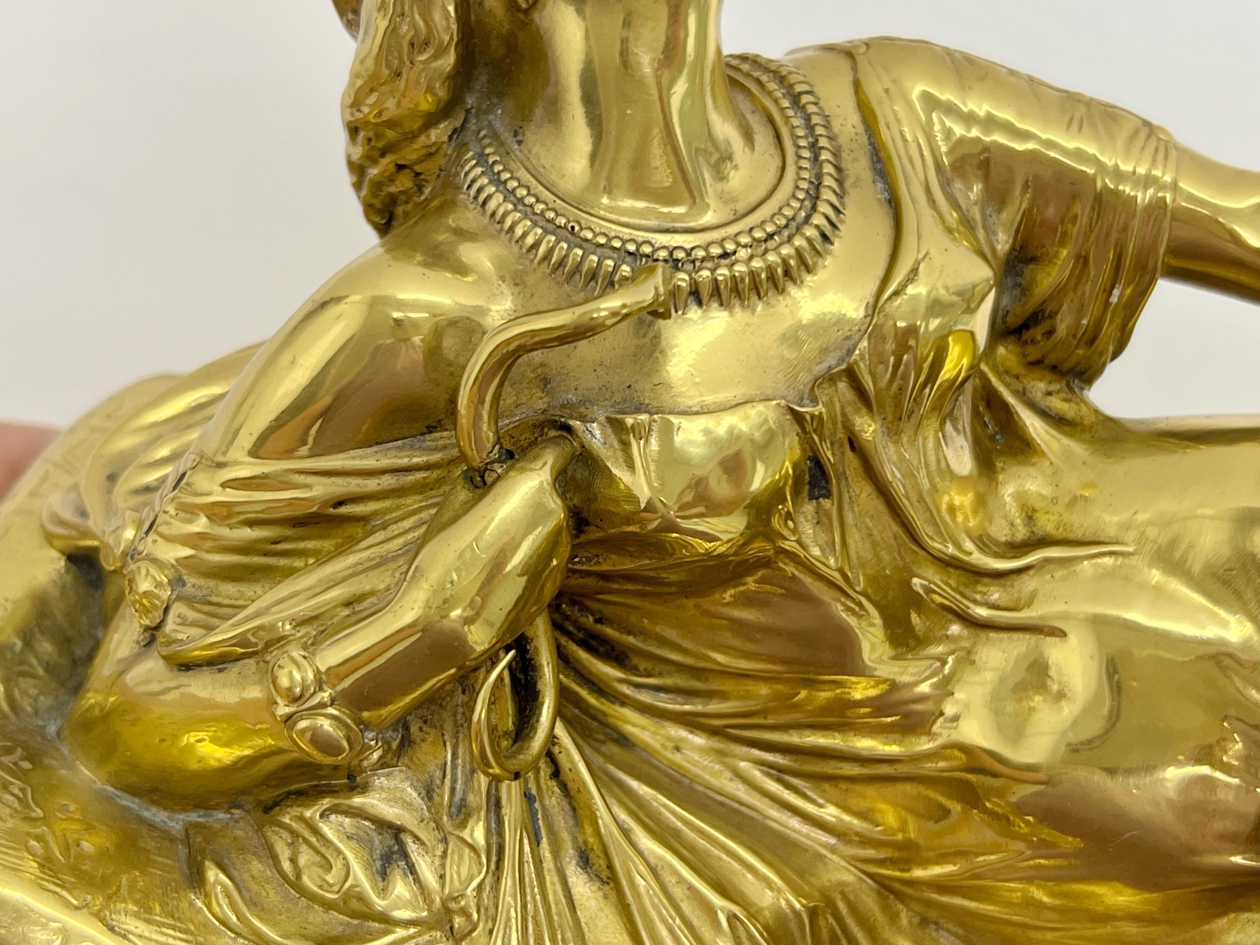 Barbedienne-Bronze-Skulptur von Kleopatra mit Schlange 3