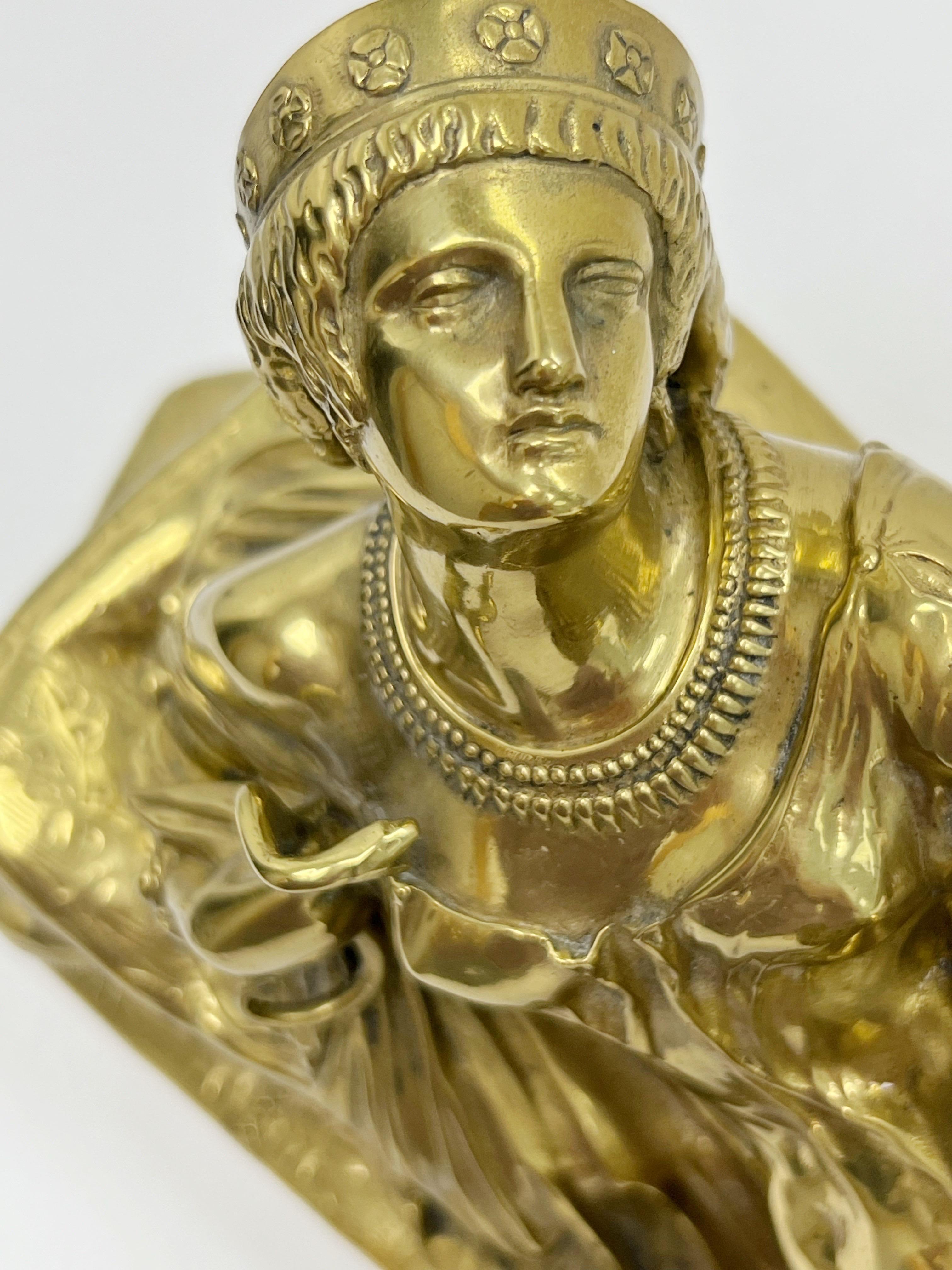 Barbedienne-Bronze-Skulptur von Kleopatra mit Schlange 4